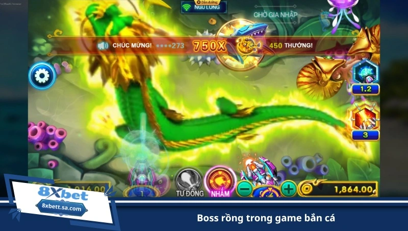 boss rồng trong game bắn cá